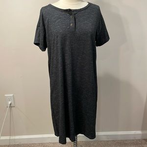 Dark grey t-shirt dress great for all day wear
